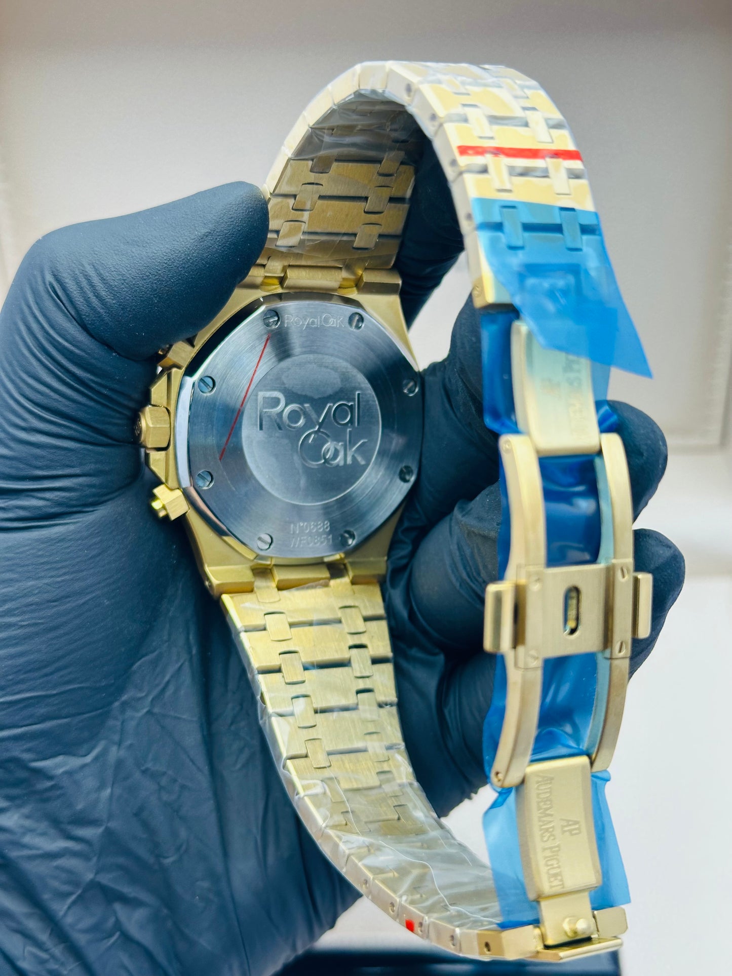AP RAINBOW STONES EDITION IN GOLDEN CHAIN CHRONOGRAPHS EDITION QUARTZ