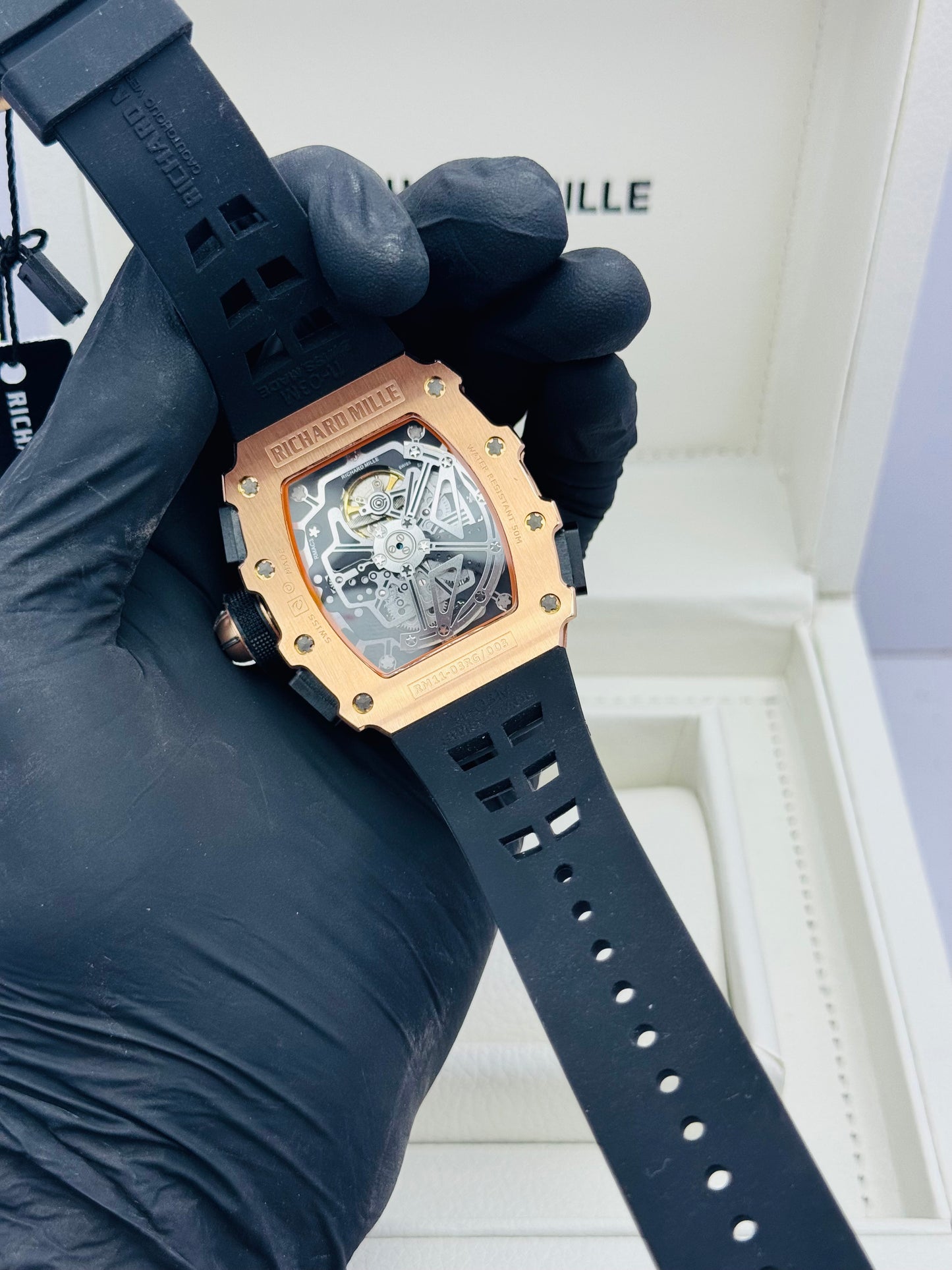 RICHARD MILLE RM-50/03/1 MCLAREN EDITION (BLACK WITH ROSE GOLD)
