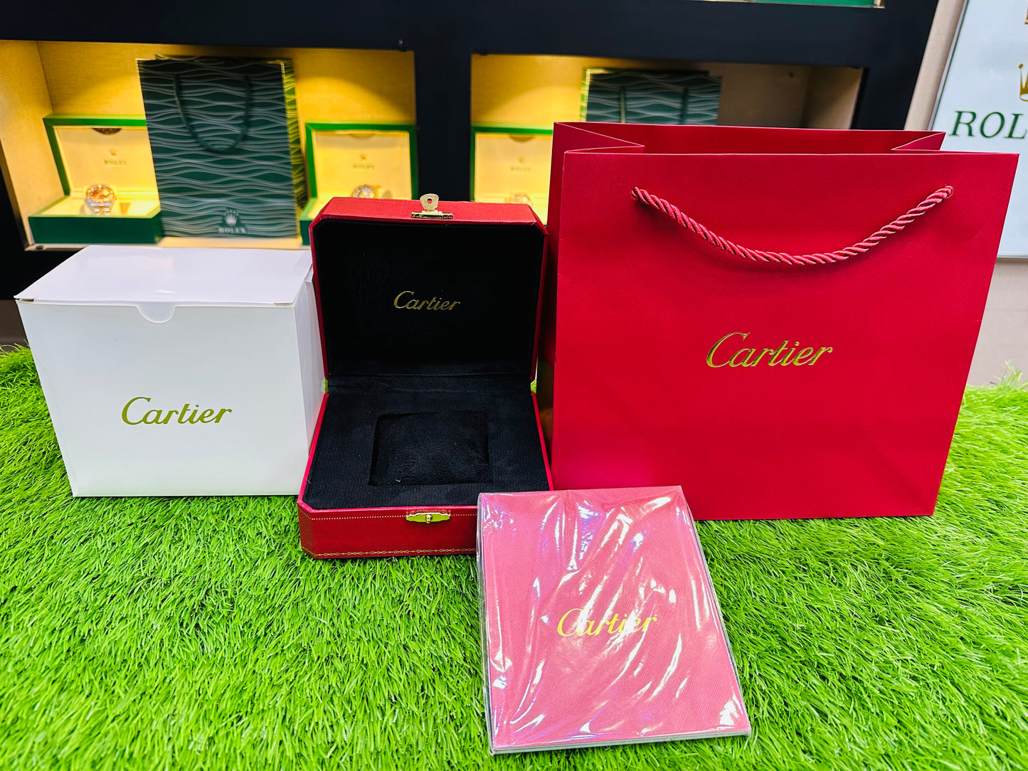 CARTIER SANTOS RUBBER STRAP MODEL AUTOMATIC