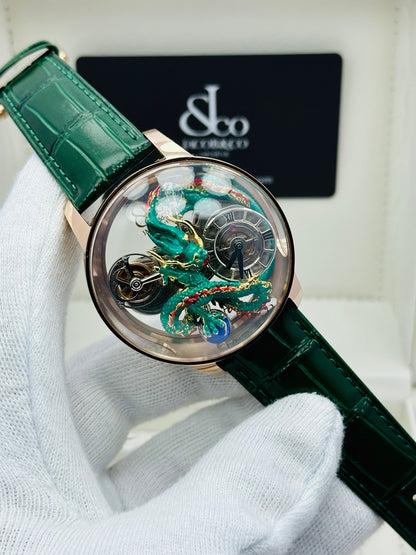JACOB & CO. DRAGON ASTRONOMIA GREEN EDITION QUARTZ