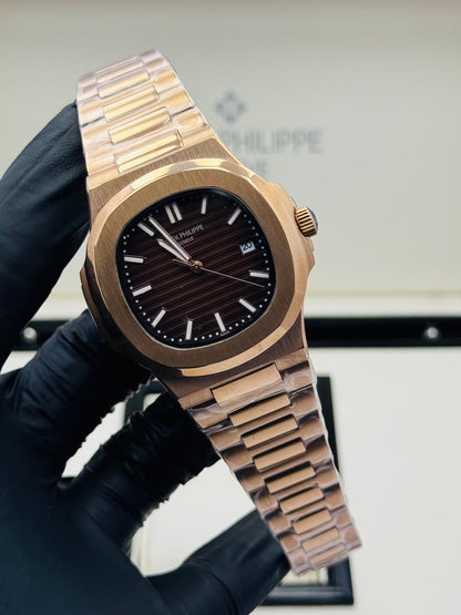 PATEK PHILLIPE NAUTILUS ROSE GOLD AUTOMATIC