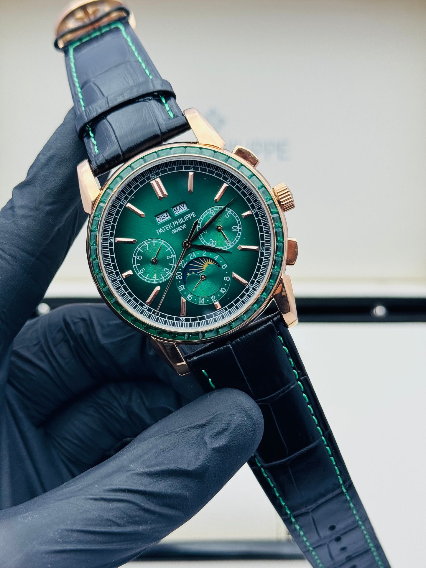 PATEK PHILLIPE 7-FUNCTIONS CENTURY RUBY STONES MODEL