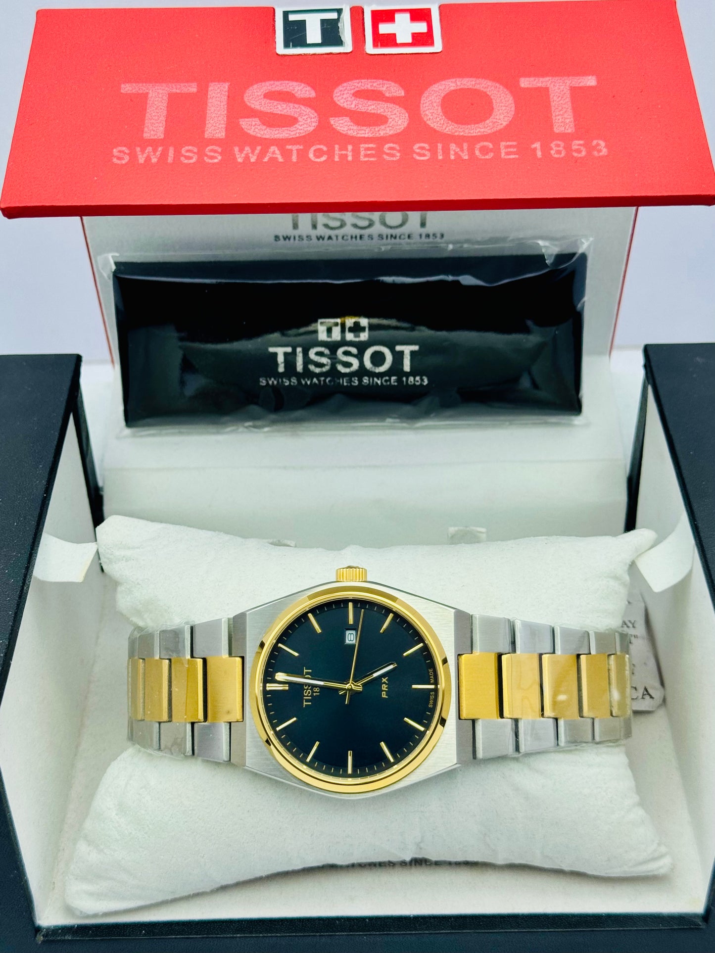 TISSOT PRX MODEL 2-TONE QUARTZ