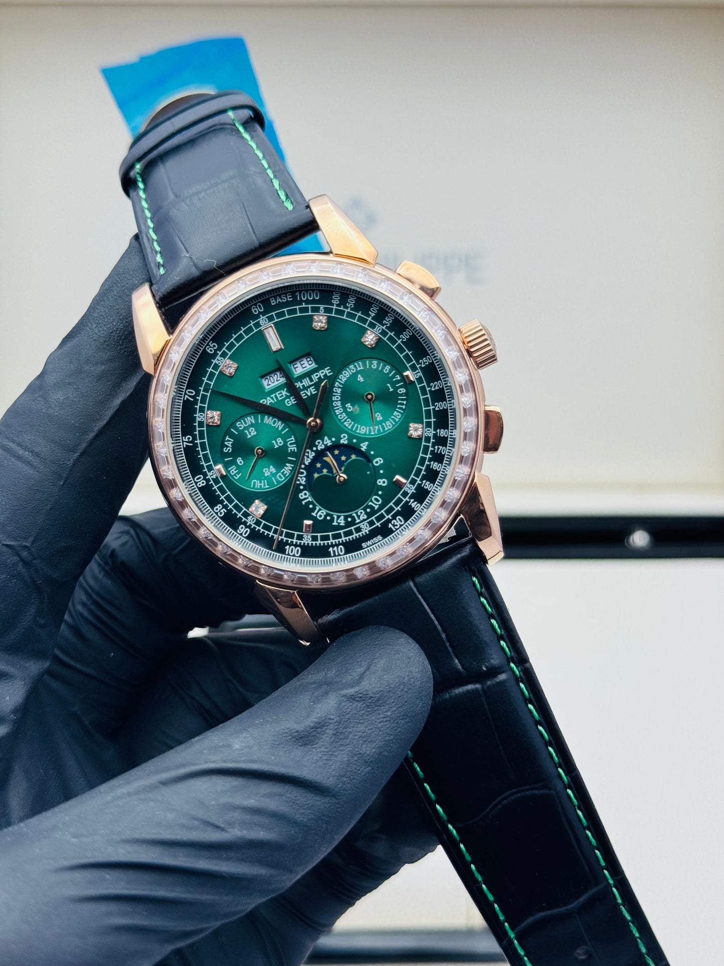 PATEK PHILLIPE 7-FUNCTIONS CENTURY BAGUETTE STONES MODEL