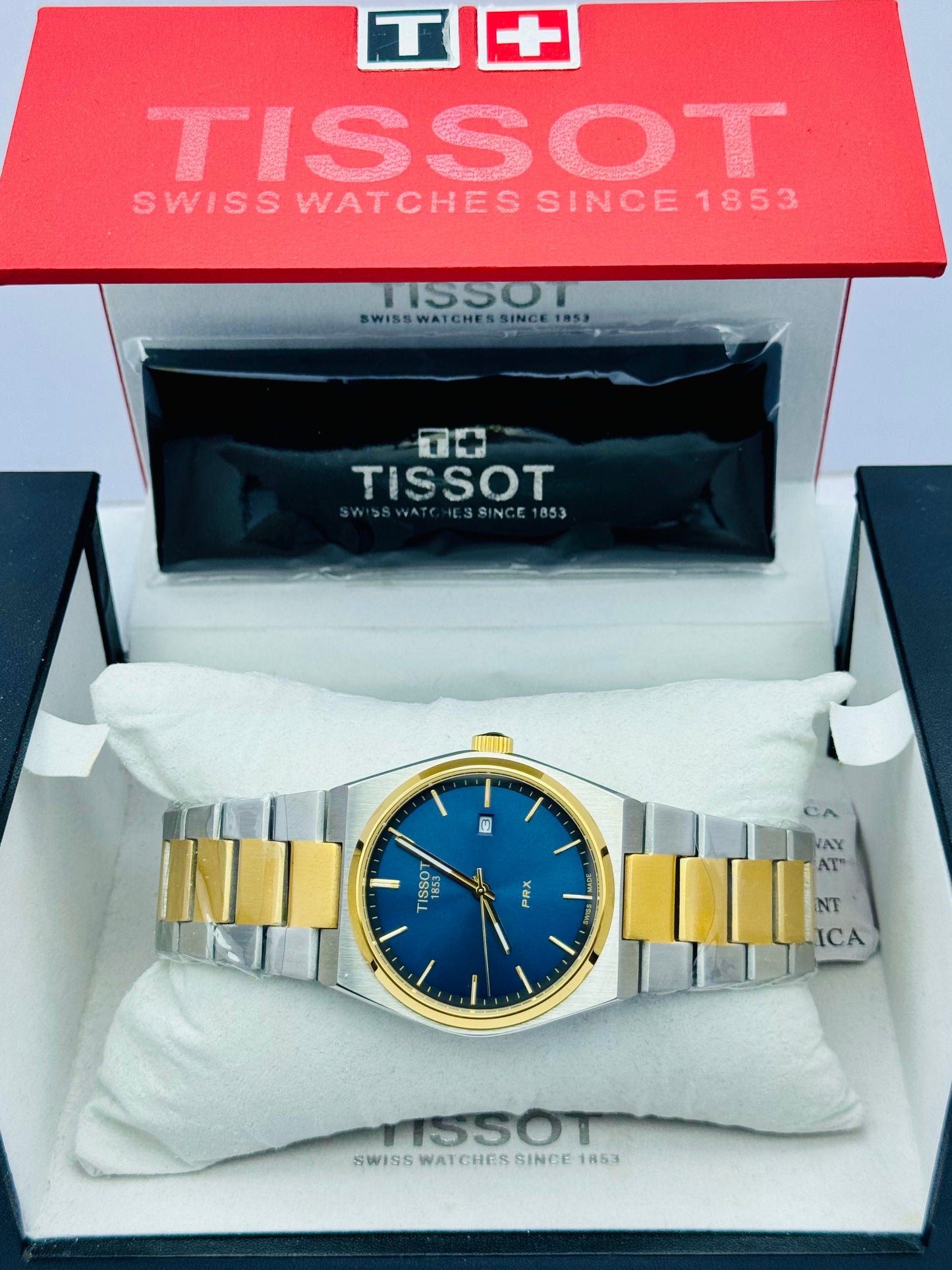 TISSOT PRX MODEL 2-TONE QUARTZ