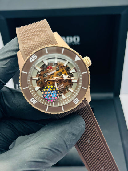 RADO CAPTAIN COOK SKELETON MODEL IN STRAPS AUTOMATIC