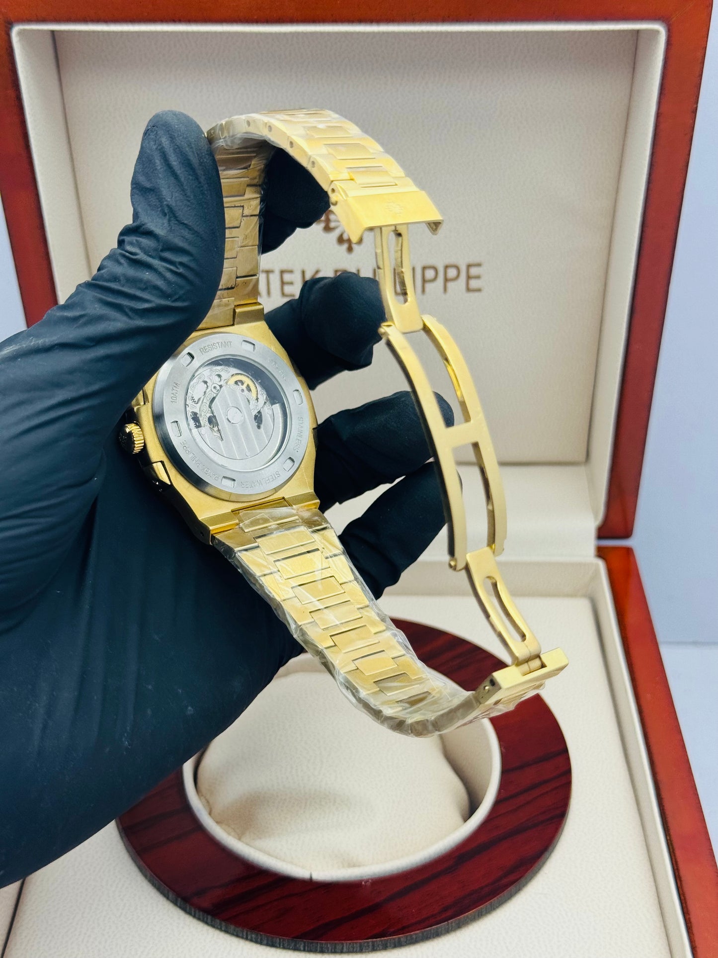 PATEK PHILLIPE NAUTILUS SKELETON MODEL GOLDEN AUTOMATIC