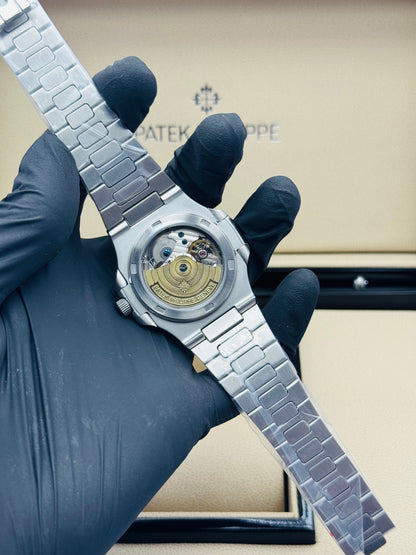 PATEK PHILLIPE MOONPHASE CALENDAR AUTOMATIC MODEL SILVER