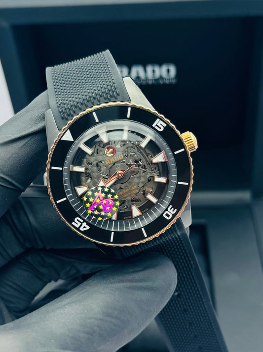 RADO CAPTAIN COOK SKELETON MODEL IN STRAPS AUTOMATIC