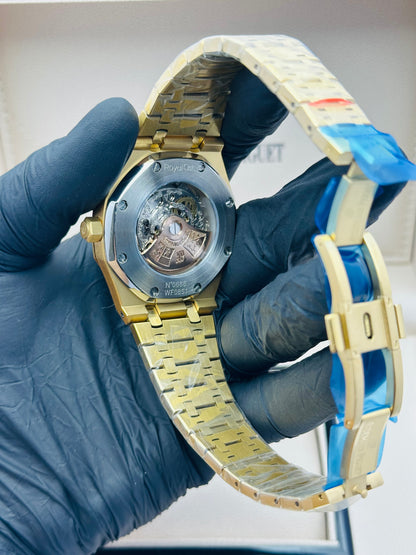 AP RAINBOW STONES EDITION FROSTED CHAIN IN GOLDEN AUTOMATIC