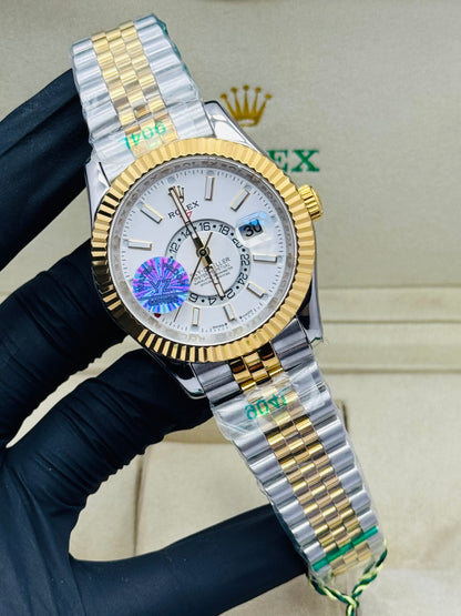 ROLEX SKYDWELLER AUTOMATIC MODEL 2-TONE GOLDEN