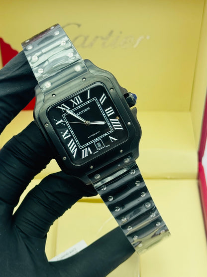 Cartier Santos All Black Model Automatic