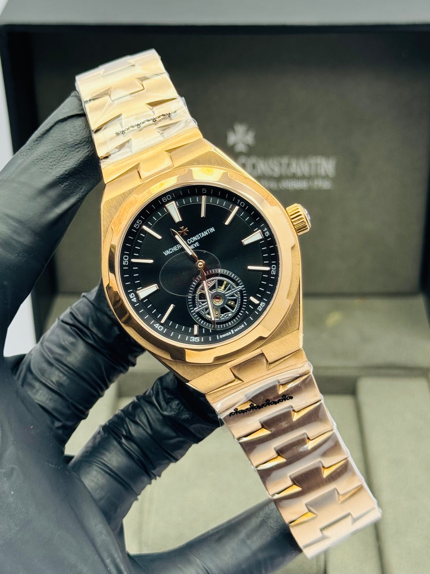 VAICHERON CONSTANTIN PENDULUM MODEL AUTOMATIC ROSE GOLD