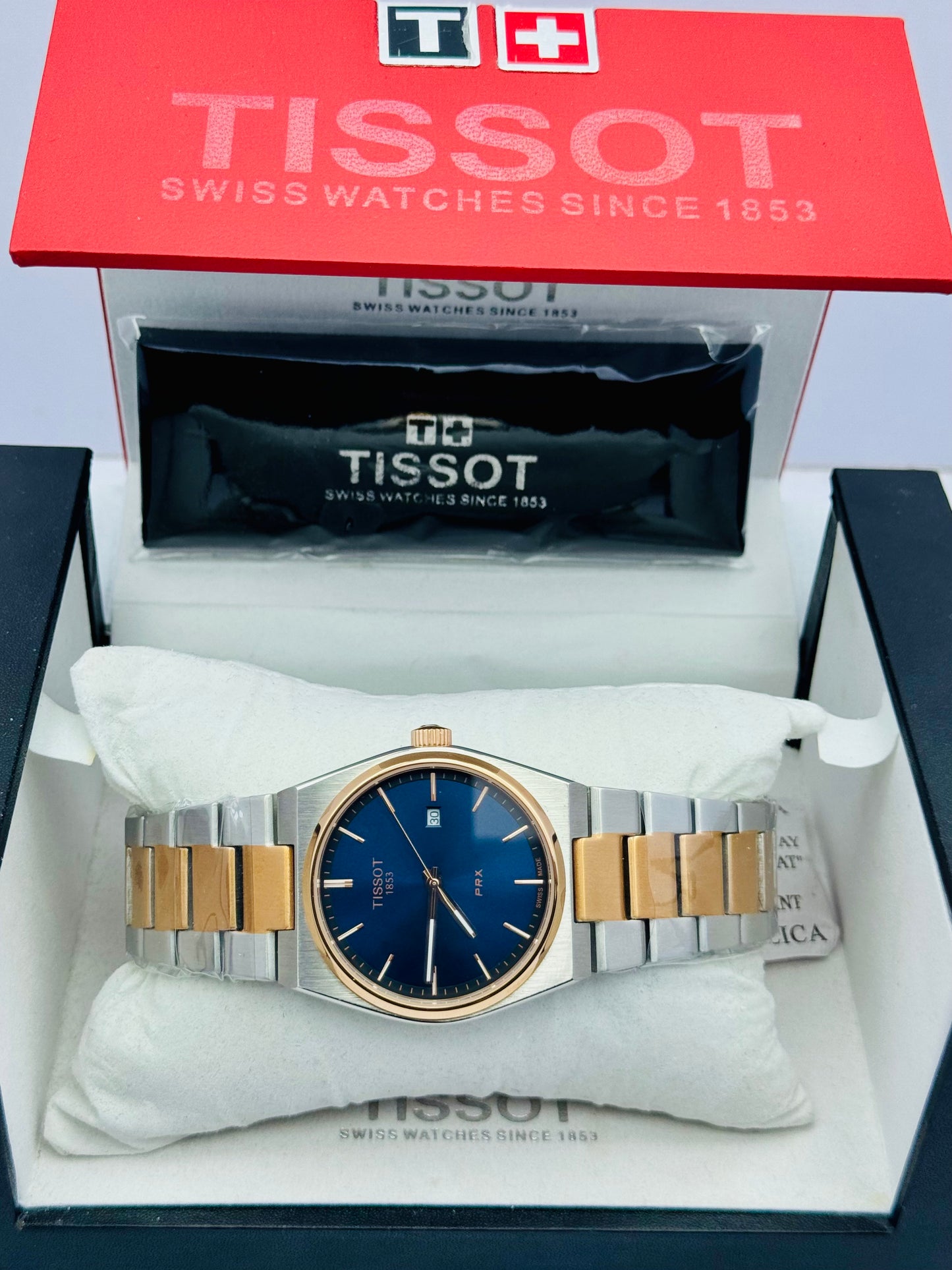 TISSOT PRX MODEL 2-TONE QUARTZ