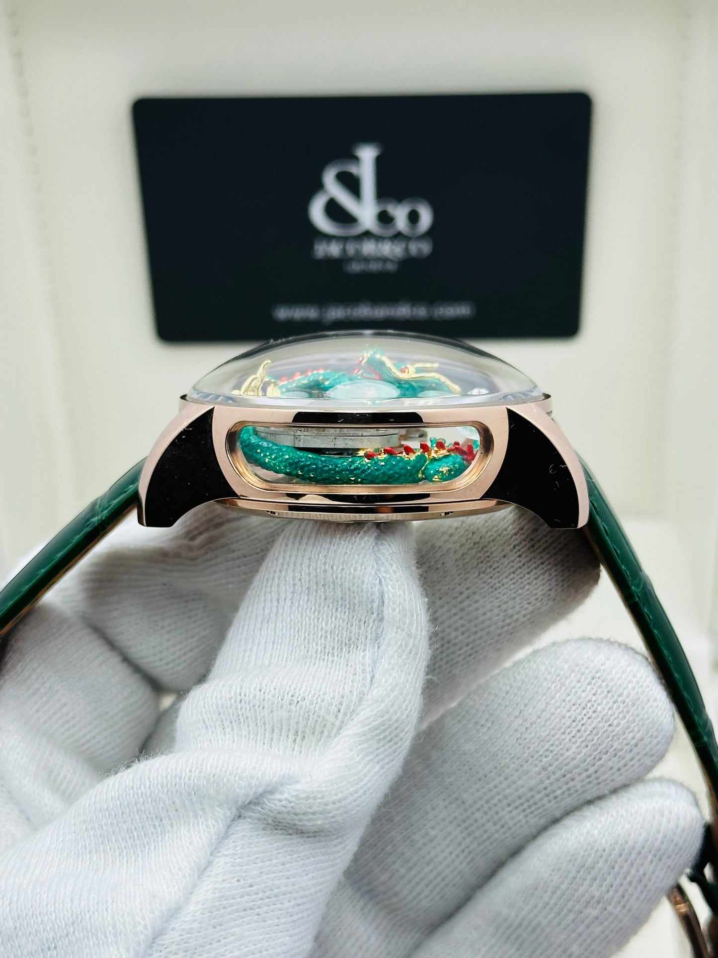 JACOB & CO. DRAGON ASTRONOMIA GREEN EDITION QUARTZ