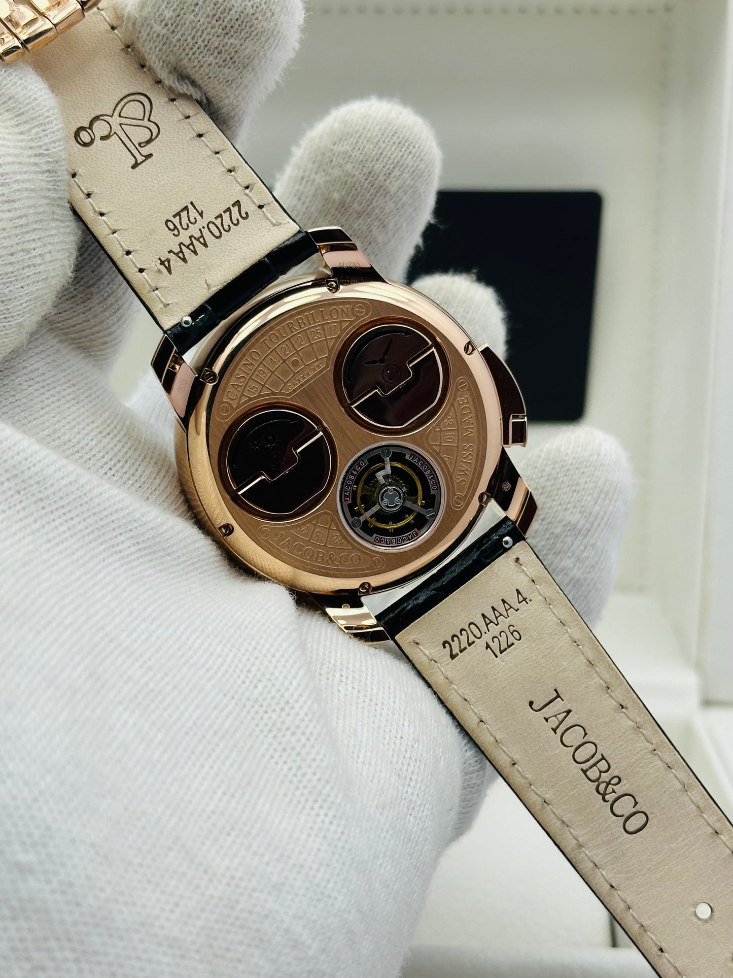 JACOB & CO. CASINO STONES EDITION BLACK COLOUR QUARTZ