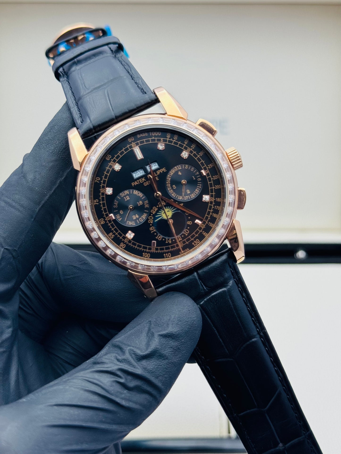 PATEK PHILLIPE 7-FUNCTIONS CENTURY BAGUETTE STONES MODEL