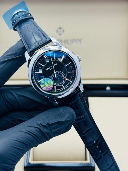 PATEK PHILLIPE COMPLICATIONS ANNUAL CALENDAR AUTOMATIC MODEL IN LEATHER STRAPS