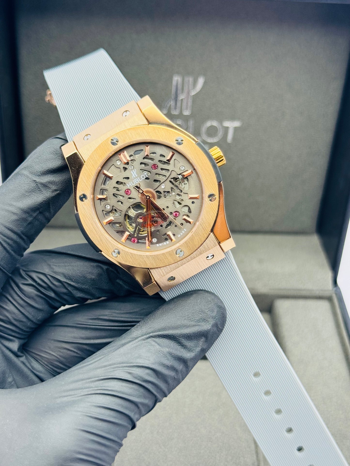 HUBLOT SKELETON MODEL AUTOMATIC