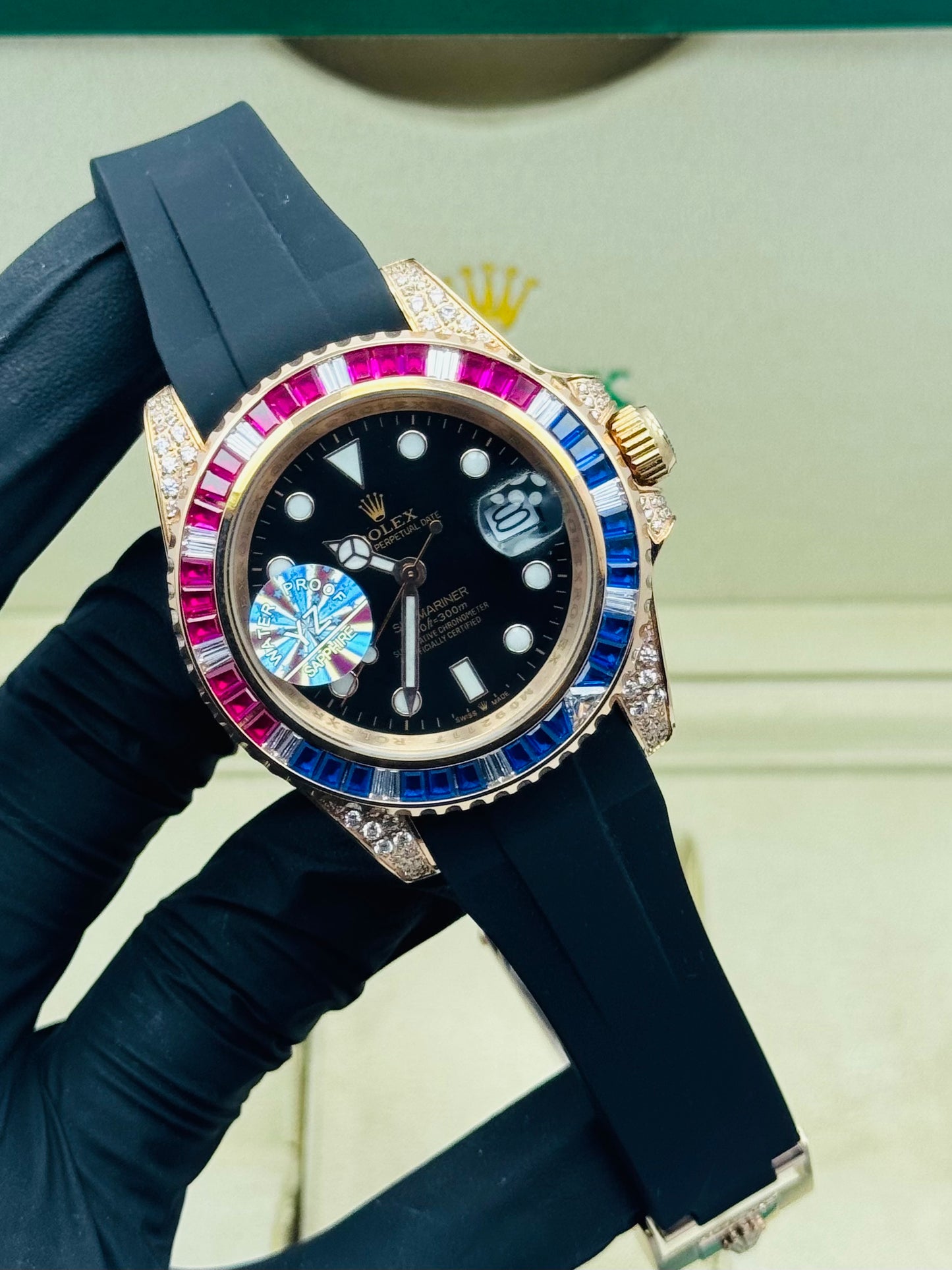 ROLEX SUBMARINER STONES EDITION IN STRAP AUTOMATIC