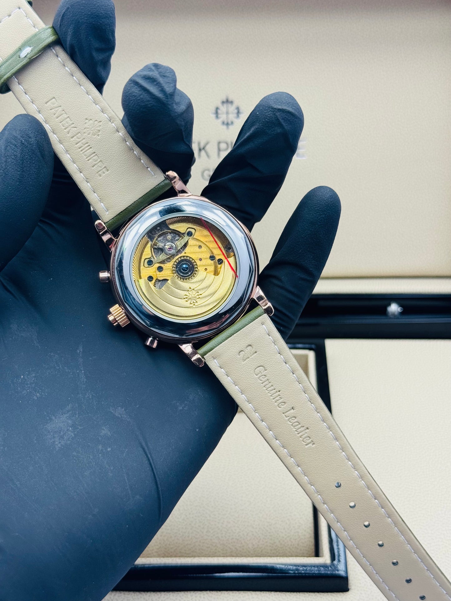 PATEK PHILLIPE 4-NEEDLE LIMITED CALENDAR EDITION LEATHER STRAPS MODEL