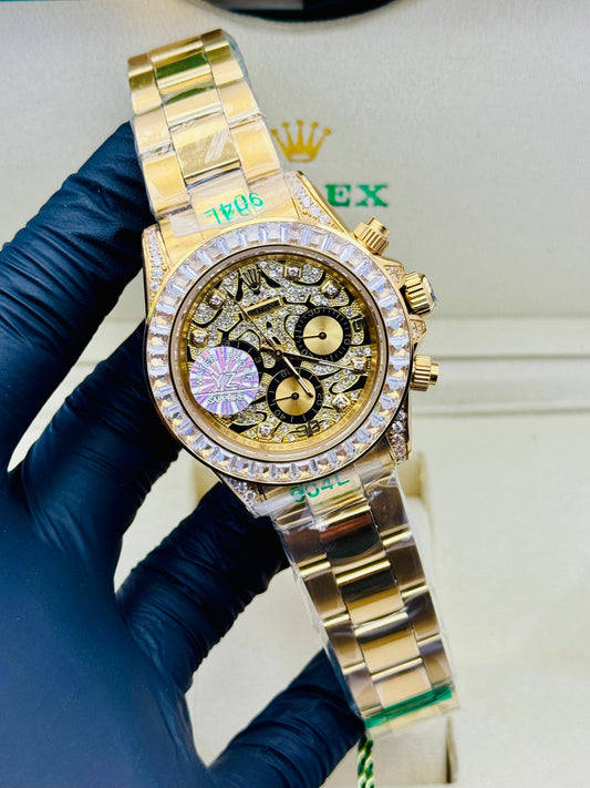 ROLEX DAYTONA TIGER-EYE MODEL STONES EDITION CHAIN AUTOMATIC