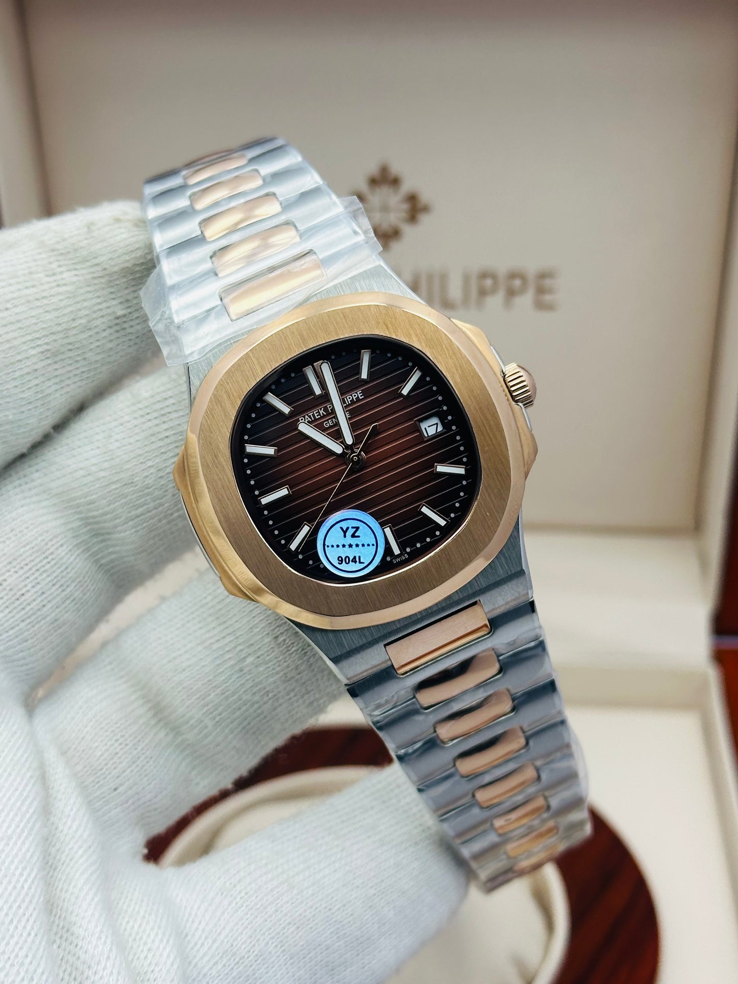PATEK PHILLIPE NAUTILUS 2-TONE MODEL AUTOMATIC