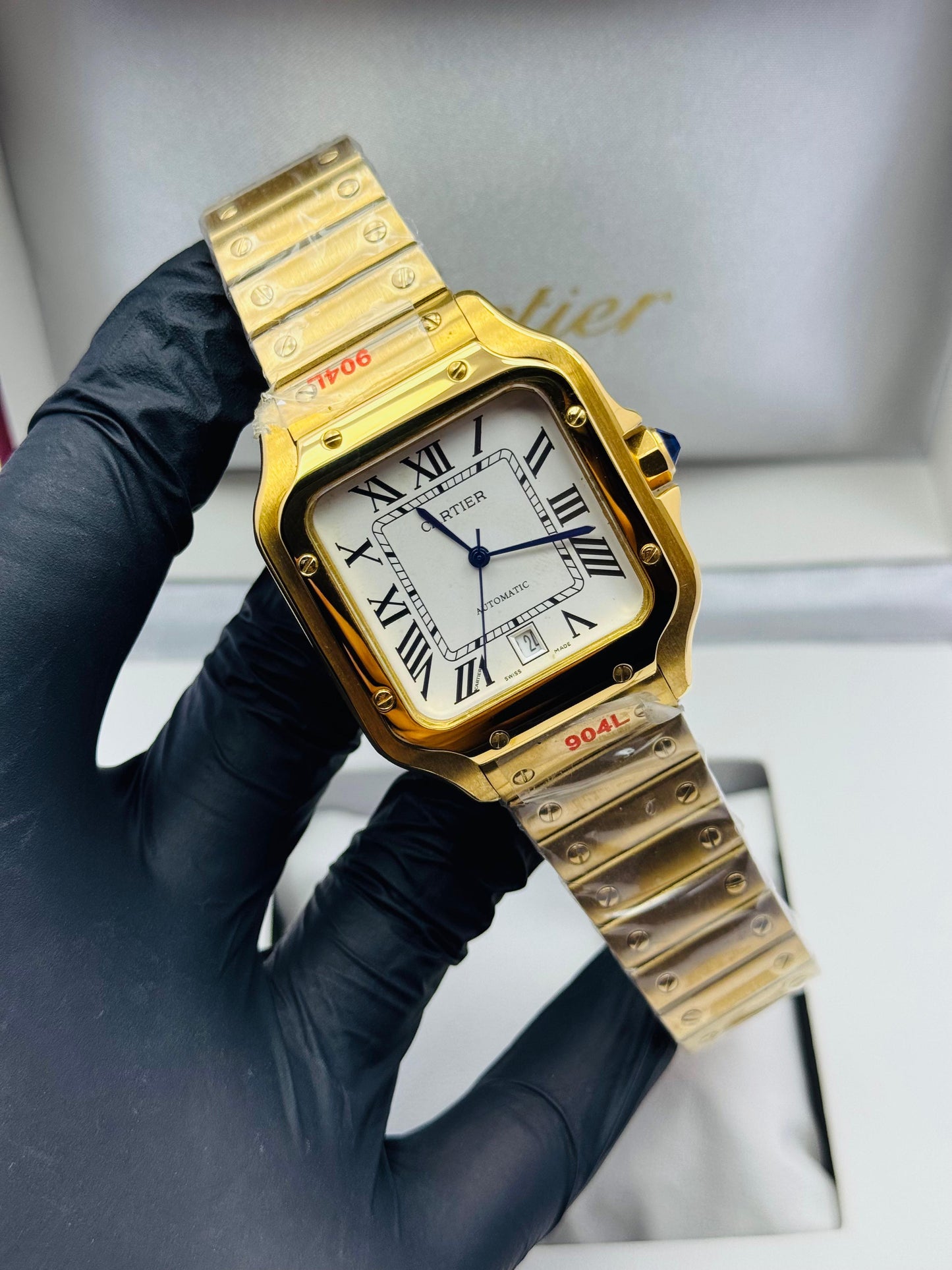 CARTIER SANTOS AUTOMATIC GOLDEN.