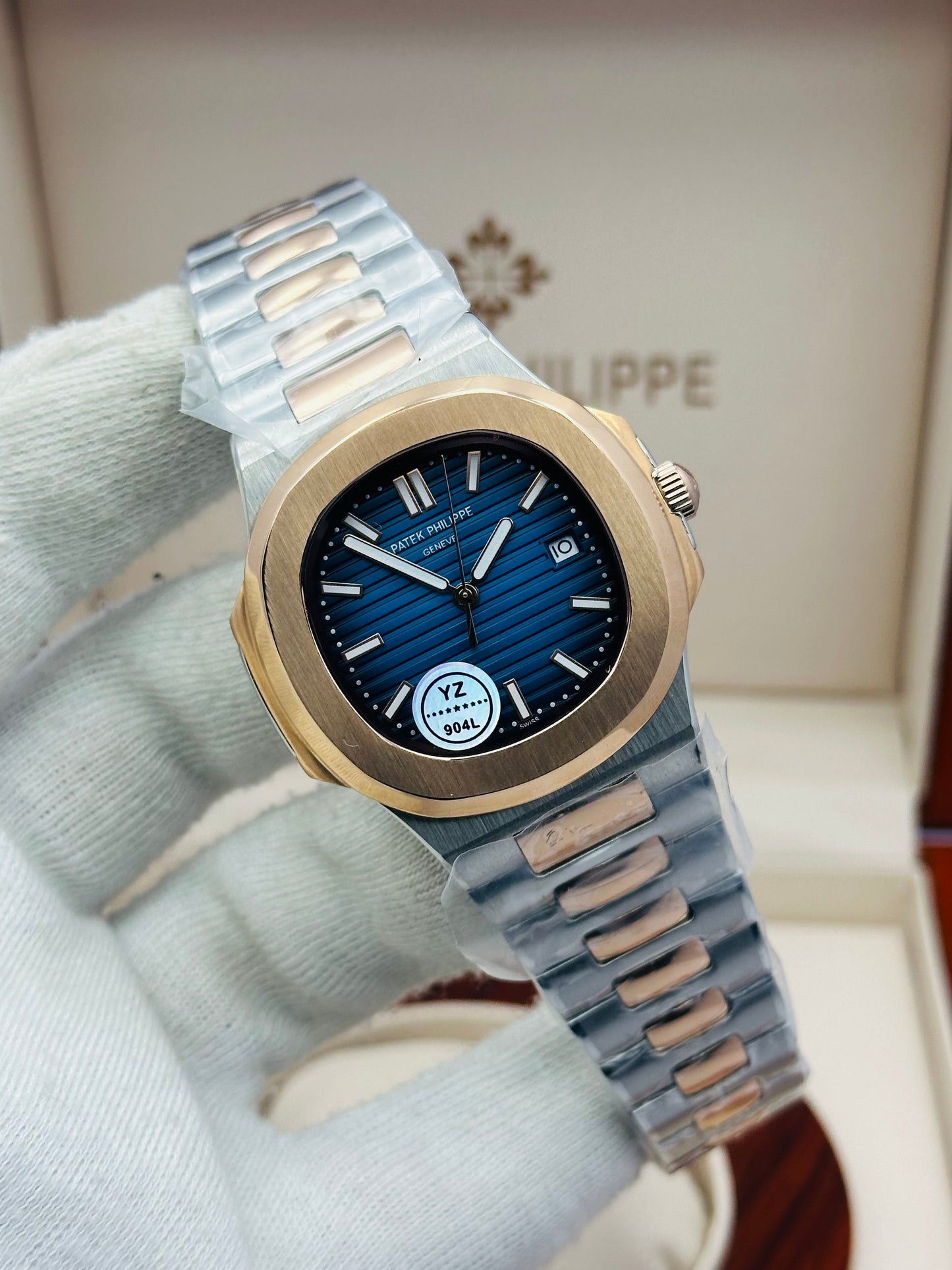 PATEK PHILLIPE NAUTILUS 2-TONE MODEL AUTOMATIC