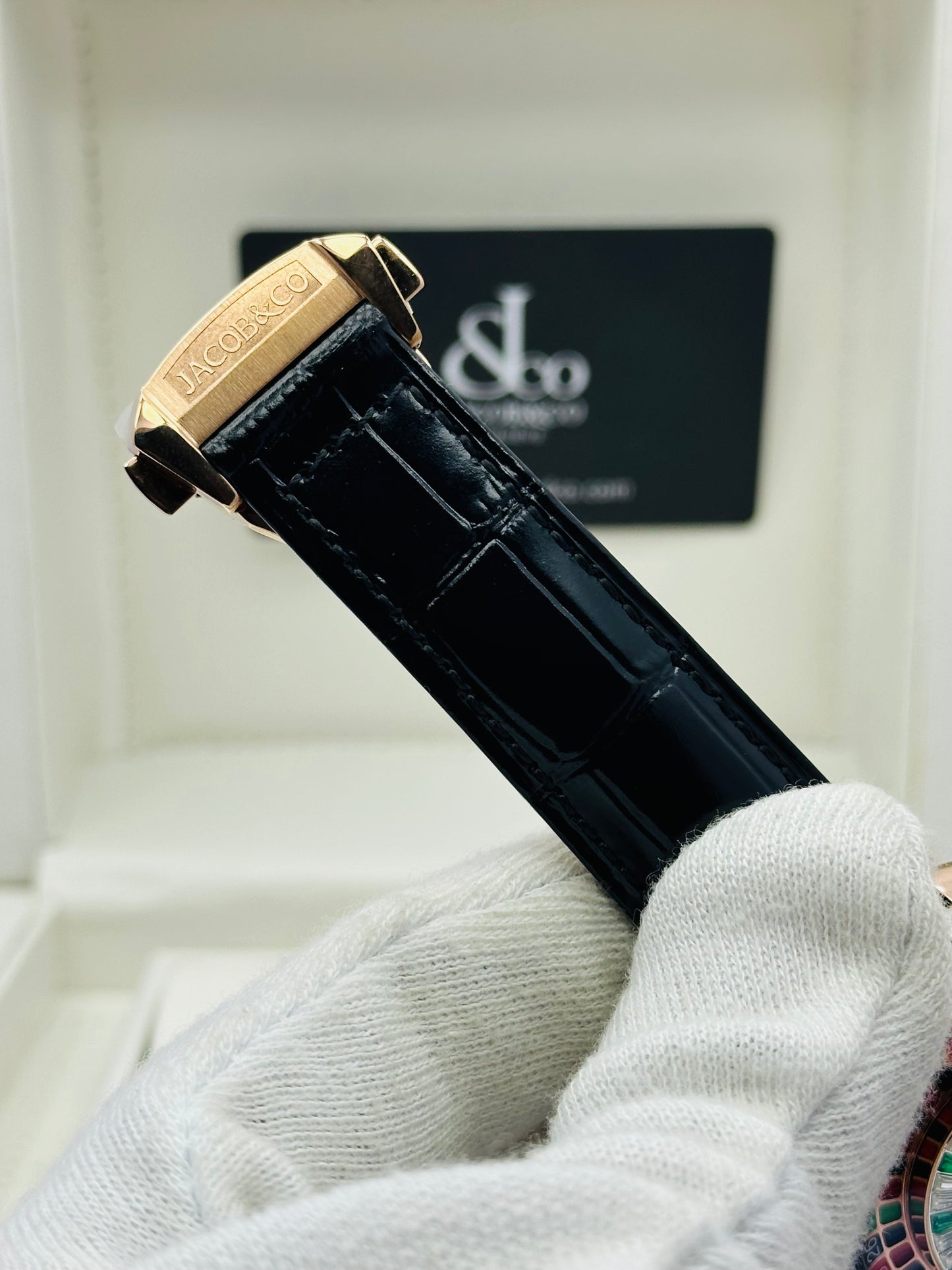 JACOB & CO. CASINO STONES EDITION BLACK COLOUR QUARTZ