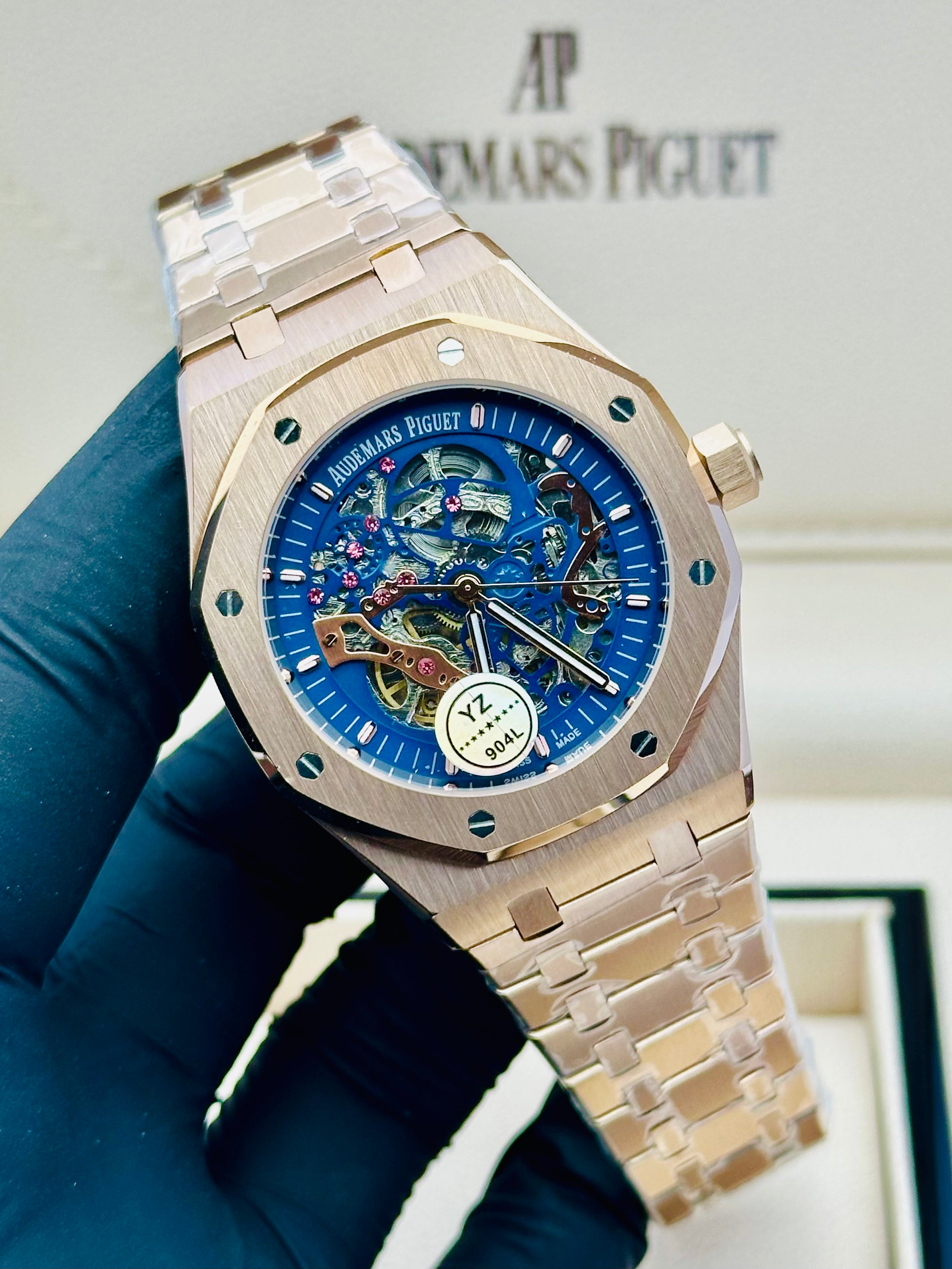 AP SKELETON MODEL ROSE GOLD AUTOMATIC – Prime Time Watch Co.