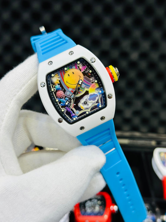 RM SMILEY EDITION WHITE CASE 2ND GRADE COPY QUARTZ.