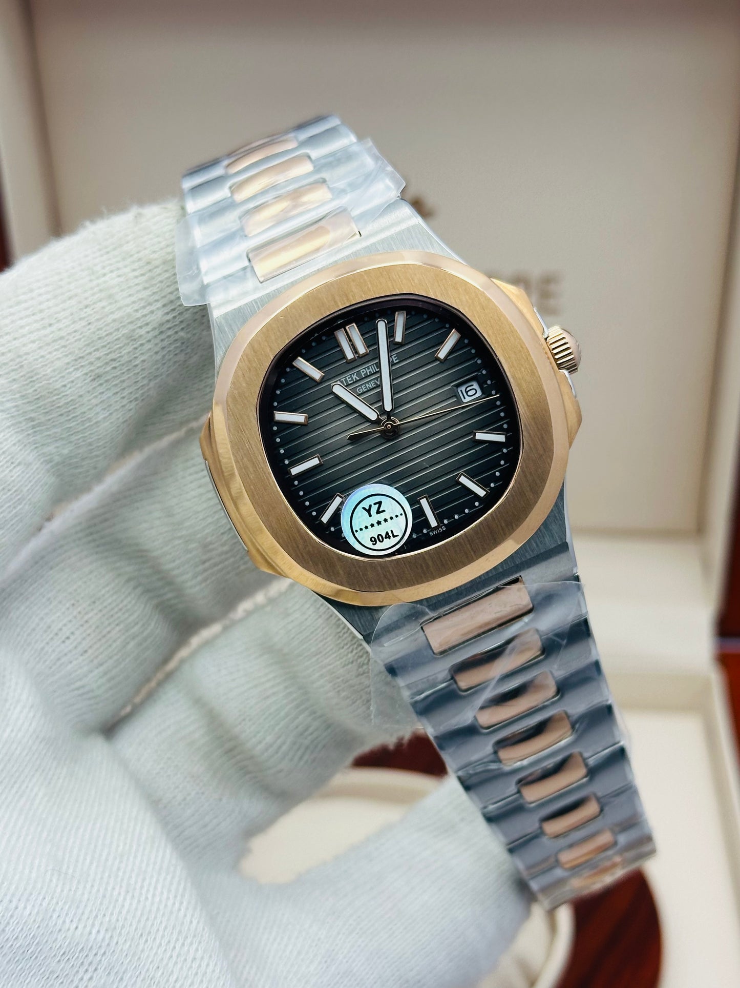 PATEK PHILLIPE NAUTILUS 2-TONE MODEL AUTOMATIC