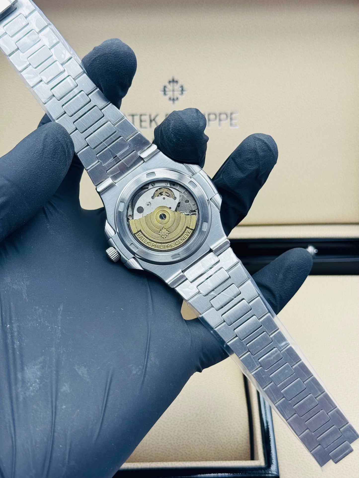 PATEK PHILLIPE THREE CHRONOGRAPHS CALENDAR AUTOMATIC MODEL SILVER