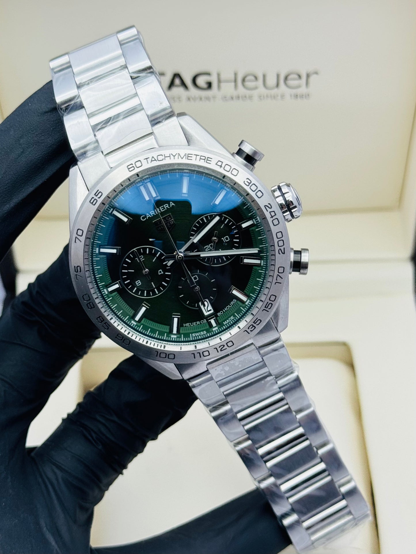 TAG HEURE CARERRA CALIBRE HEURE 2 CHRONOGRAPHS MODEL QUARTZ