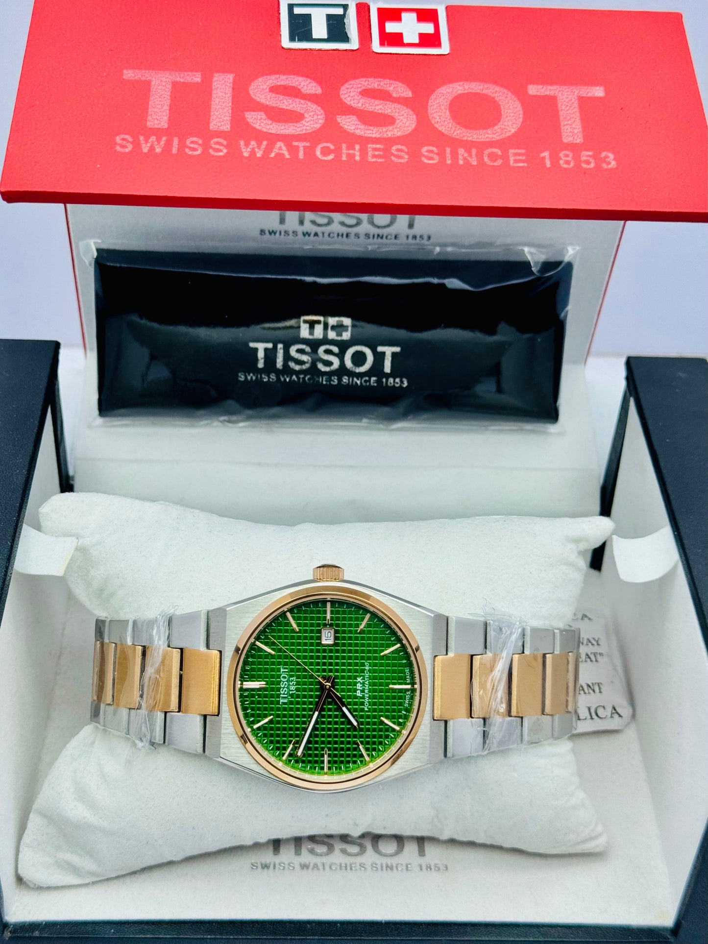 TISSOT PRX MODEL 2-TONE QUARTZ