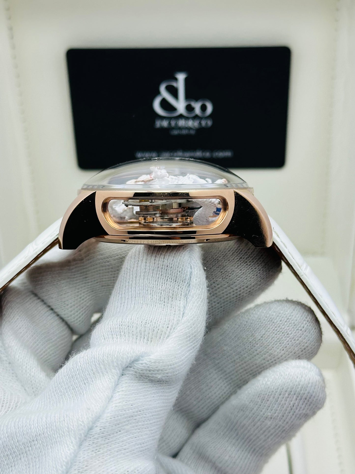 JACOB & CO. DRAGON ASTRONOMIA WHITE EDITION QUARTZ