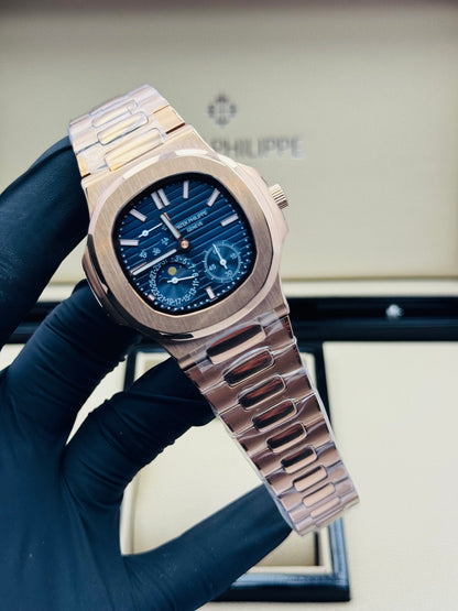 PATEK PHILLIPE NAUTILUS POWER RESERVE AUTOMATIC MODEL ROSE GOLD