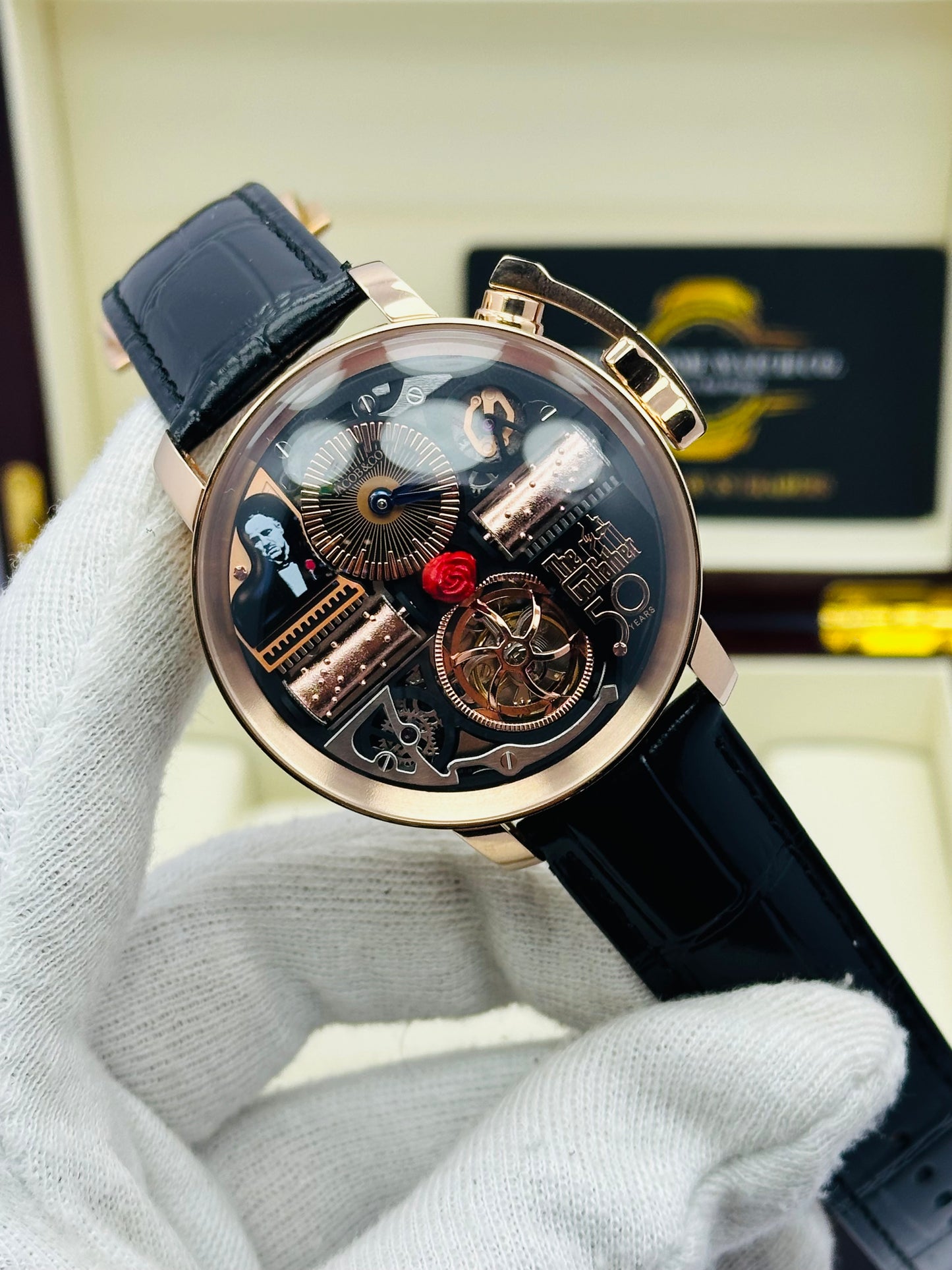 JACOB & CO. GODFATHER 50 YEARS RED ROSE EDITION