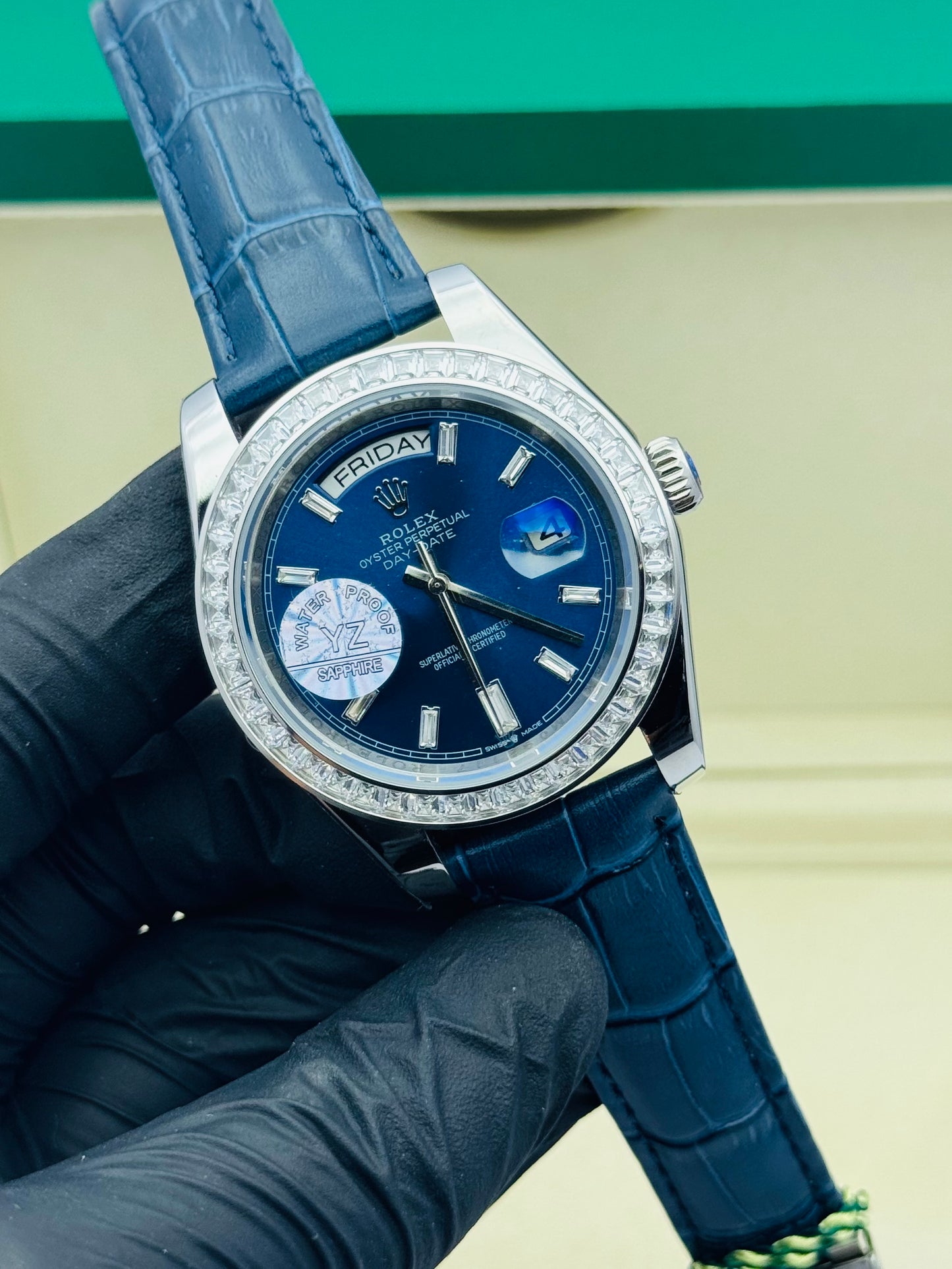 ROLEX DAY-DATE STONES EDITION IN STRAP AUTOMATIC