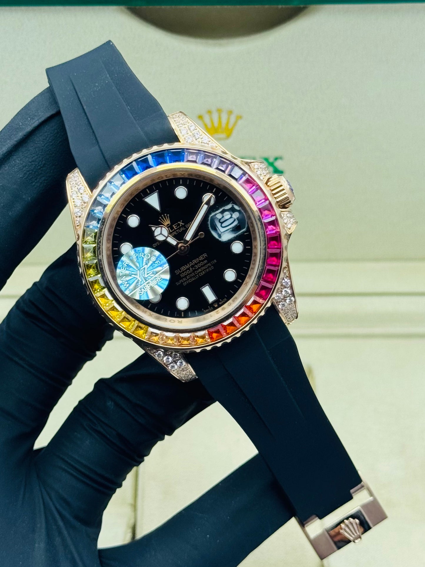 ROLEX SUBMARINER STONES EDITION IN STRAP AUTOMATIC