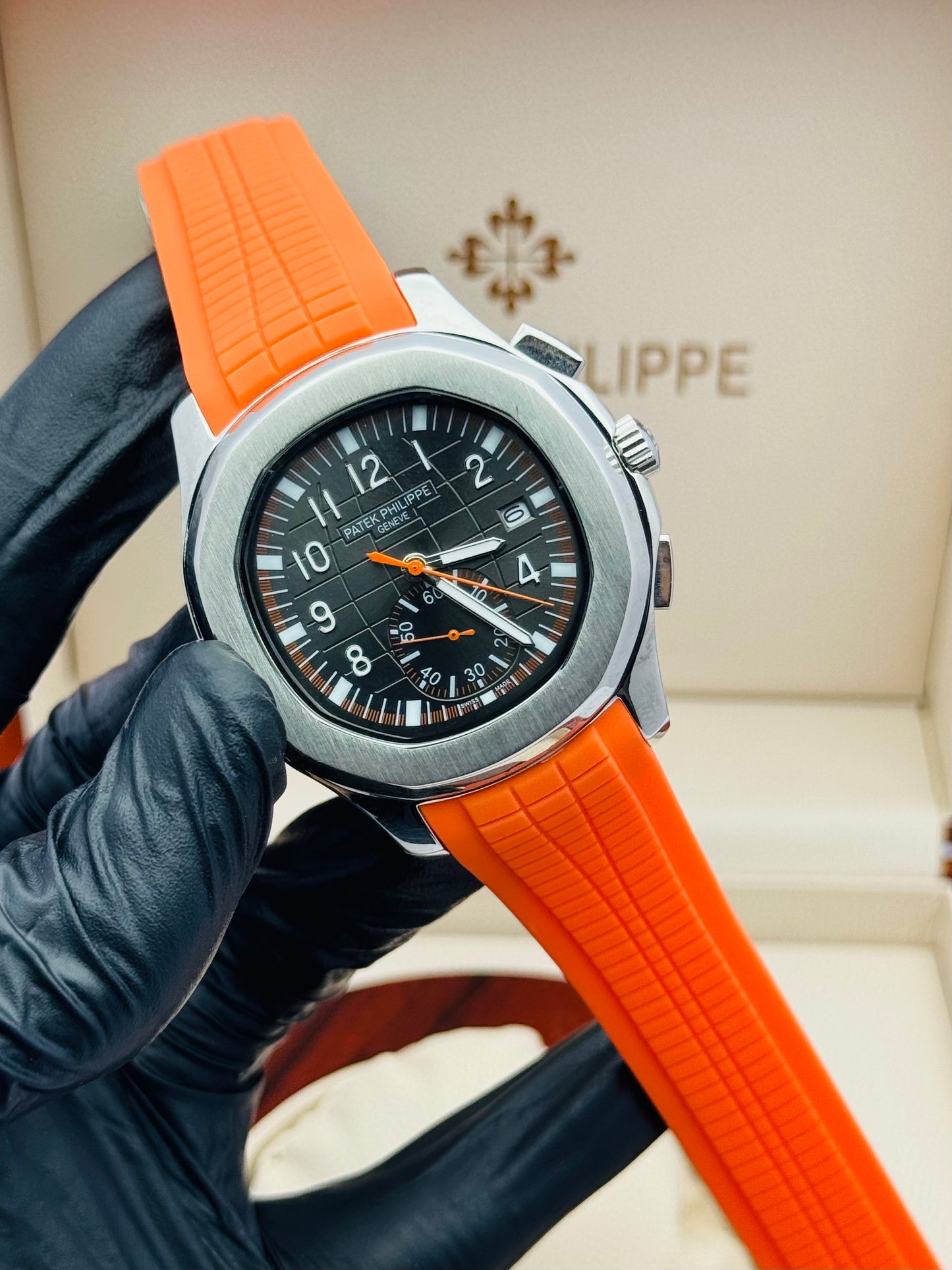 PATEK PHILLIPE AQUANAUT DOWNSECOND MODEL AUTOMATIC