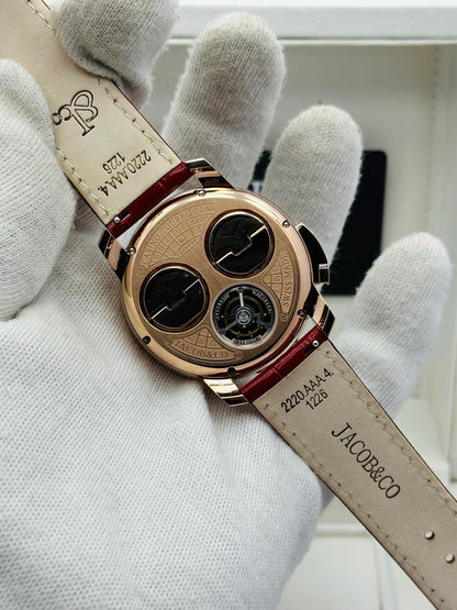 JACOB & CO. CASINO STONES EDITION RED COLOUR QUARTZ