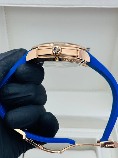 JACOB & CO. GOTHAM CITY BATMAN EDITION (Blue With Rose Gold Combo)