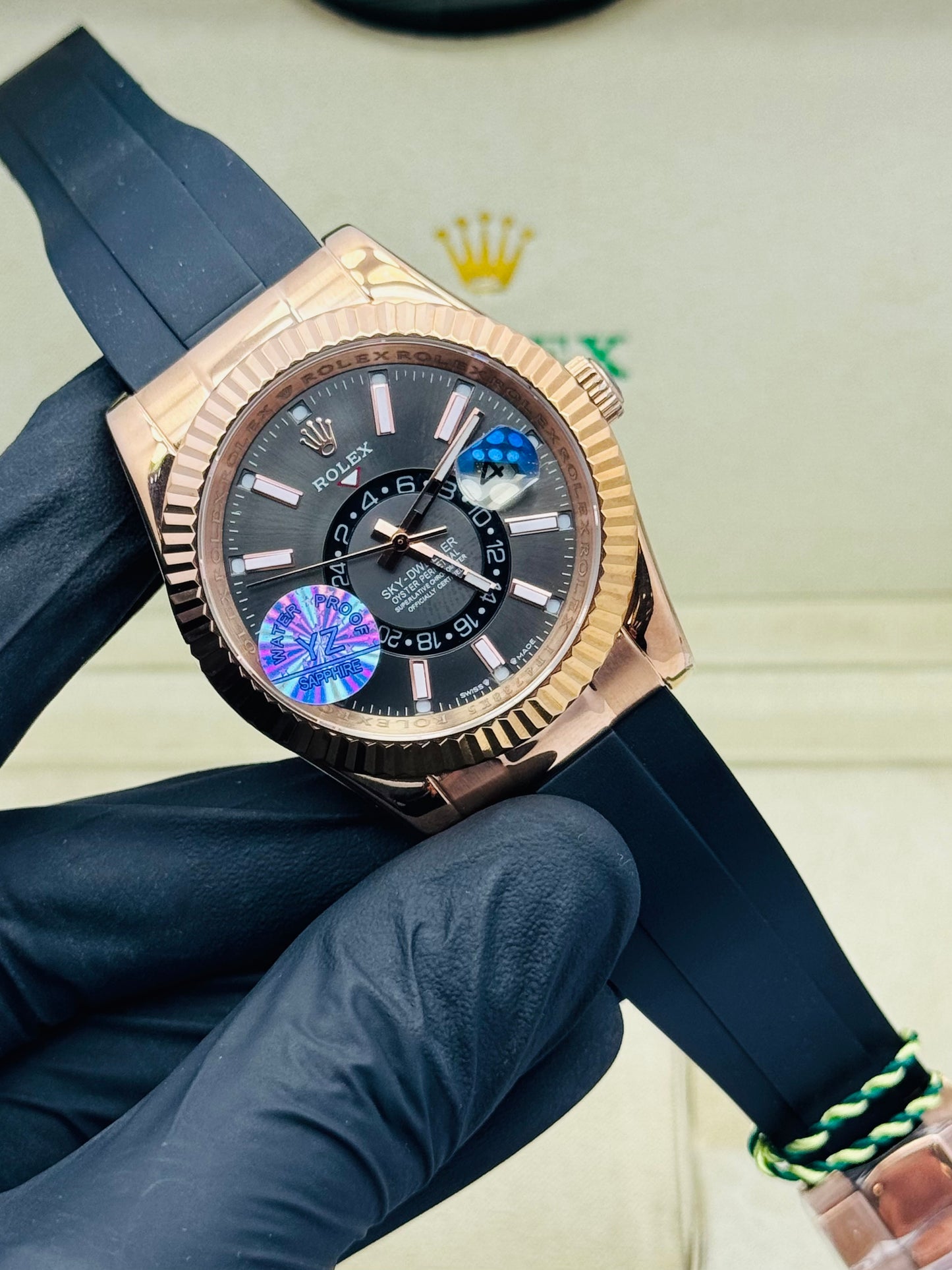 ROLEX SKYDWELLER AUTOMATIC MODEL IN RUBBER STRAPS