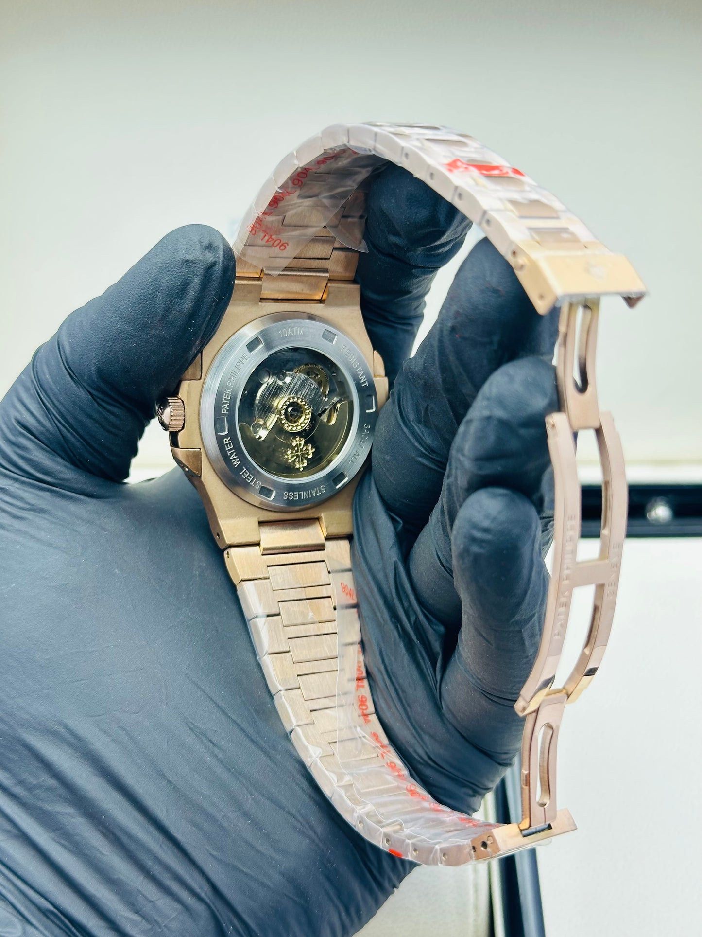 PATEK PHILLIPE RUBY STONES EDITION IN ROSE GOLD CHAIN AUTOMATIC