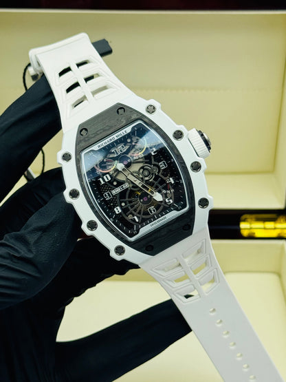 RICHARD MILLE RM-21-01 FULL WHITE CARBON MODEL.