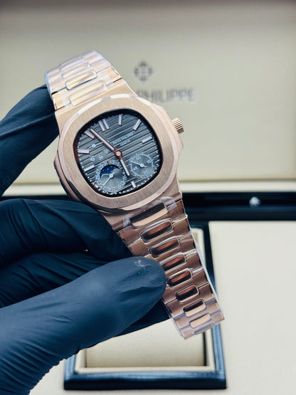 PATEK PHILLIPE NAUTILUS POWER RESERVE AUTOMATIC MODEL ROSE GOLD