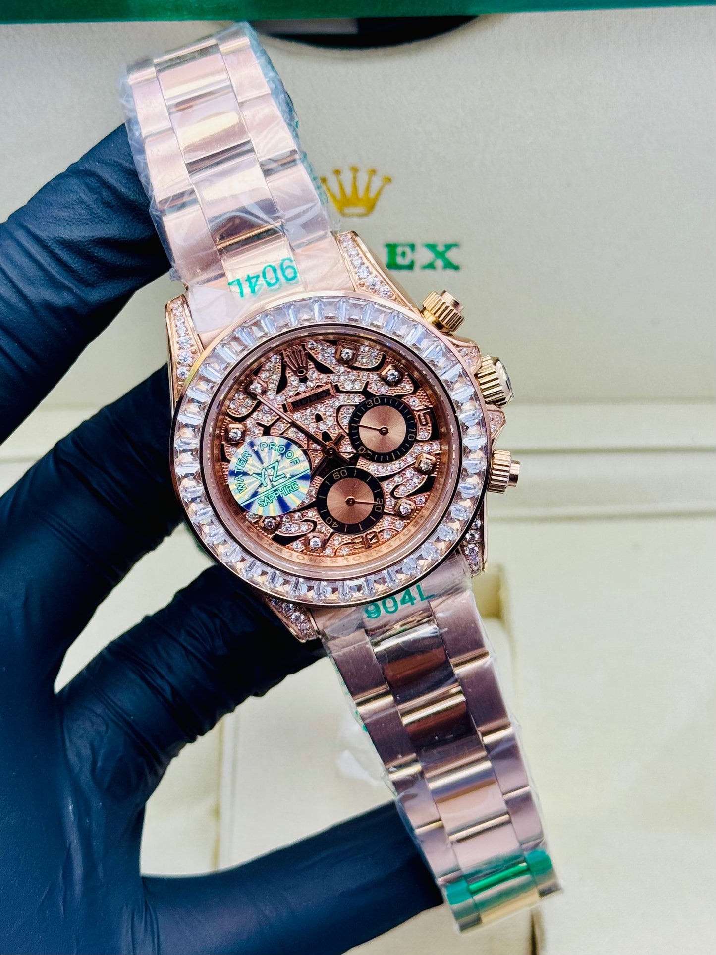 ROLEX DAYTONA TIGER-EYE MODEL STONES EDITION CHAIN AUTOMATIC