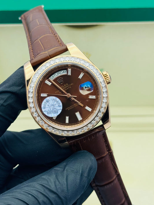 ROLEX DAY-DATE STONES EDITION IN STRAP AUTOMATIC